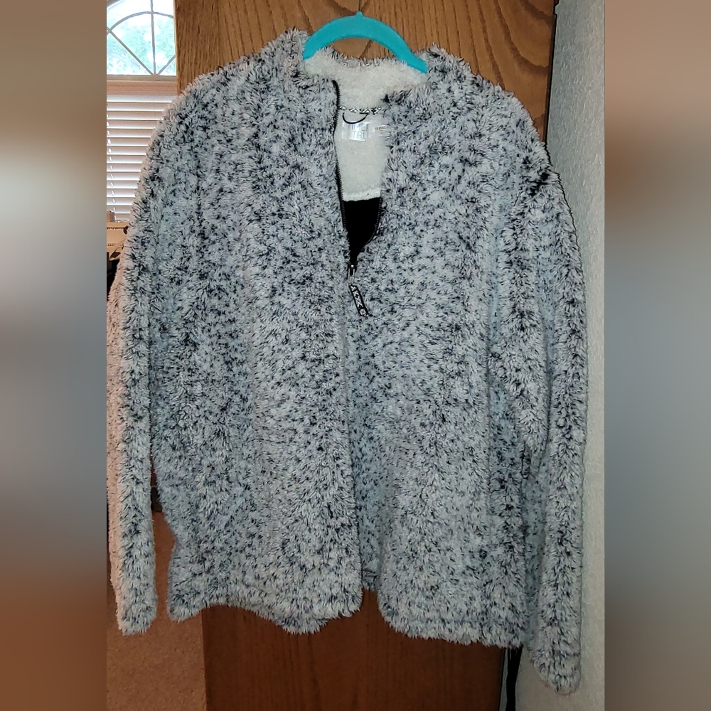 Time And Tru Faux-Sherpa Pullover